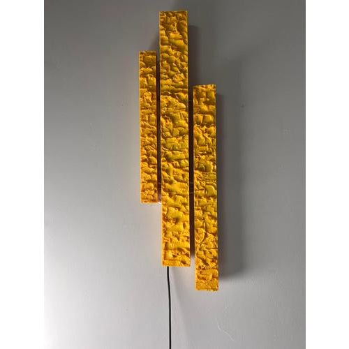 Yellow Wall Lamp by Uwe Mersch For Sale - Image 9 of 11