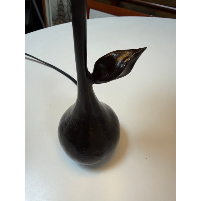Cast Metal Pear Table Lamp For Sale - Image 4 of 12