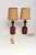 1960s Danish Modern Diminutive Sculptural Teak and Brass Table Lamps - a Pair For Sale - Image 4 of 17
