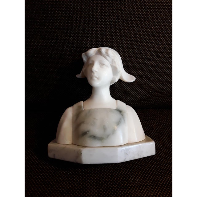 Small Antique Female Bust by Aurilli For Sale - Image 6 of 7