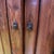 Rustic Pine Double Slatted Door with Hardware For Sale - Image 9 of 11