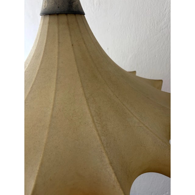 Huge Rare Cocoon Mid Century Modern Pendant Chandelier Flos Castiglioni Resin For Sale - Image 11 of 12