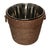 Wood Vintage Wicker Rattan Ice Champagne Wine Bucket With Metal Liner Insert Brown Woven Reed 7" X 8" For Sale - Image 7 of 18
