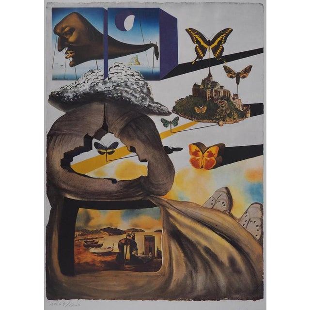 Salvador dali (1904-1989) normandy, 1969 original lithograph and heliogravure (matthieu and draeger workshops) signature...