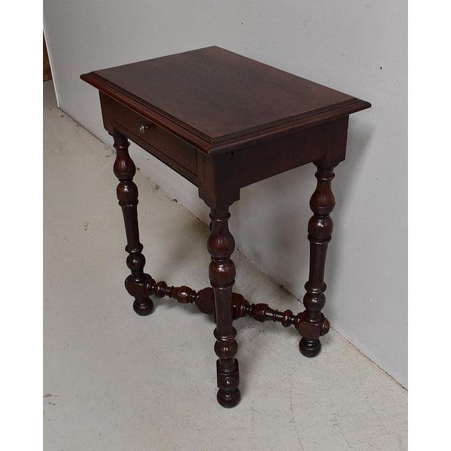 Small Early 19th Century Louis XIV Style Walnut Table For Sale - Image 3 of 18