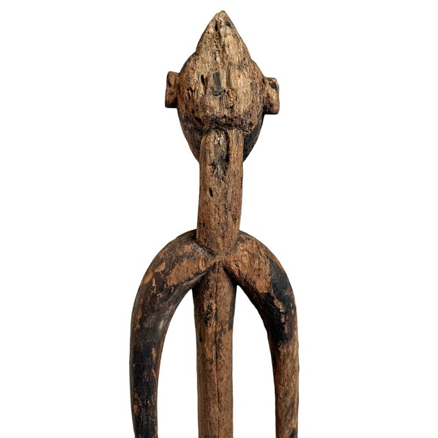 Old Antique Mumuye Nigerian Male Figure Sculpture For Sale - Image 9 of 16