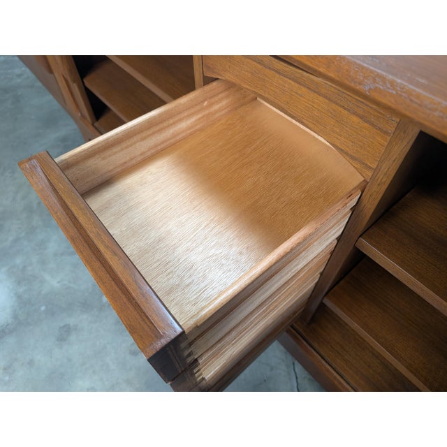 1950s Mid Century Danish Modern Teak Sideboard by Johannes Andersen for Uldum, Attributed For Sale - Image 10 of 14