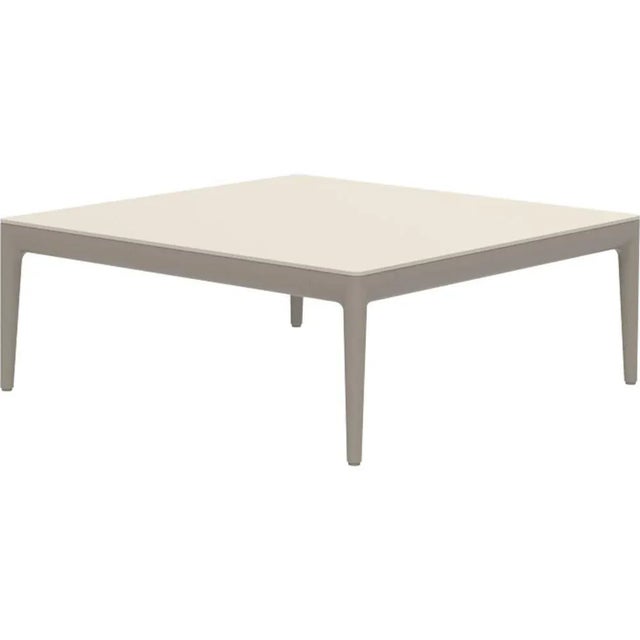 Ribbons cream 76 coffee table by mowee. Dimensions: d76 x w76 x h29 cm. Material: aluminum and hpl top. Weight: 12 kg....