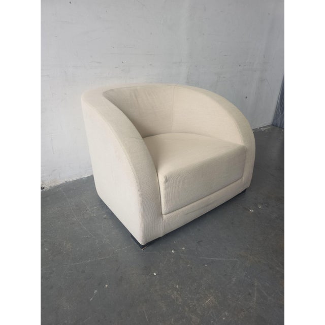 Modern Armani Casa Modern Beige Lounge Chair – Comfortable and Stylish For Sale - Image 3 of 7