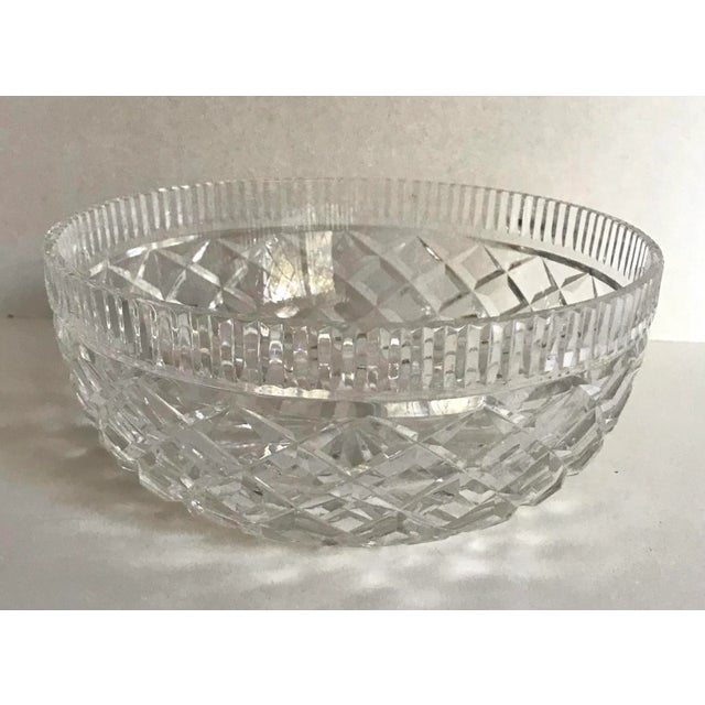 Vintage Cut Crystal Candy Dish Bowl For Sale - Image 4 of 4