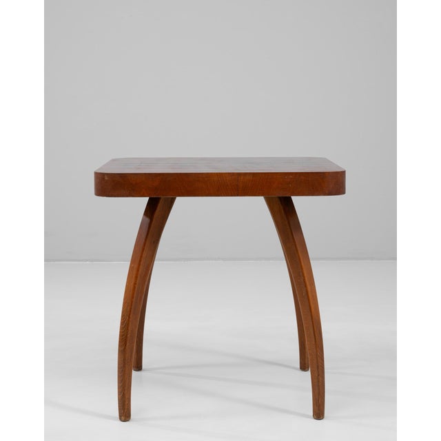 Mid-Century Modern 1960s Czech Walnut Spider Table By J. Halabala For Sale - Image 3 of 18