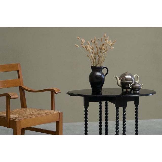 Ebonized Bobbin Turned Baby Sutherland Table, England, Late 19th Century For Sale - Image 3 of 18