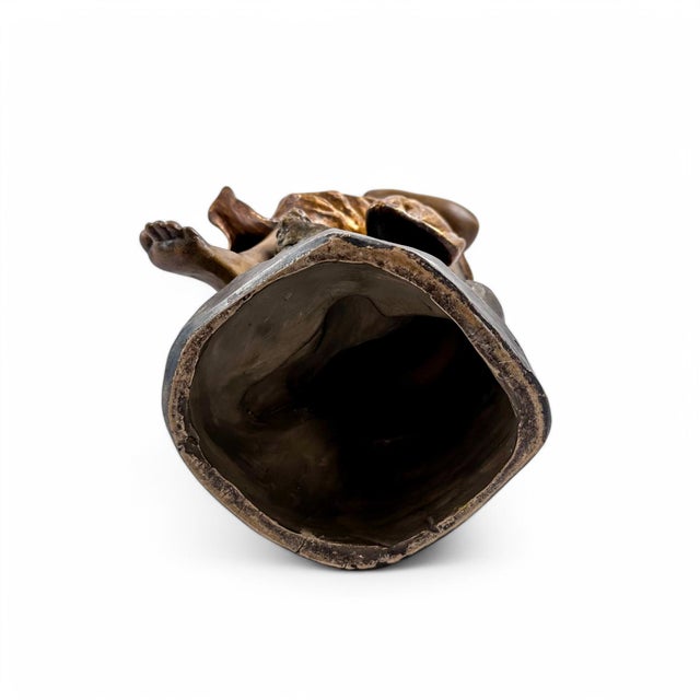 Bronzed & Gilded Terracotta Figure from Goldscheider, 1901 For Sale - Image 6 of 18