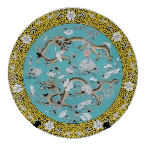 Chinese Da Ya Zhai Porcelain Dragon Charger