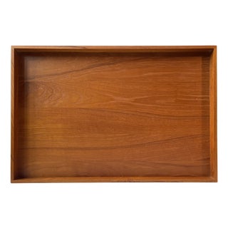 Large Danish Modern Tray in Teak, 1960s For Sale