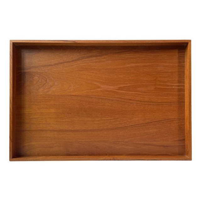 Large Danish Modern Tray in Teak, 1960s For Sale