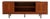 Vintage Teak Credenza With Two Sliding Doors For Sale