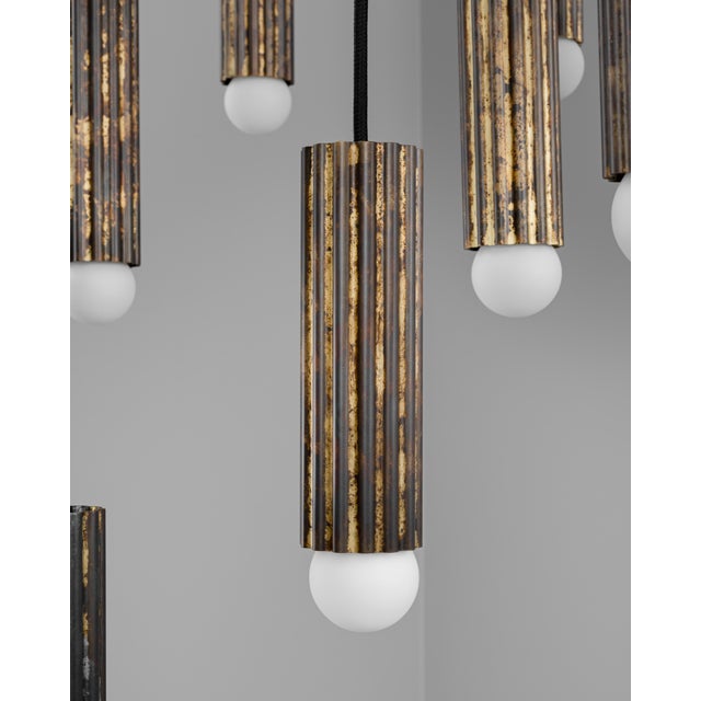 Industrial Industrial Vesta Cluster 32 Chandelier For Sale - Image 3 of 18