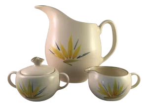 Mid-Century Modern Winfield Bird of Paradise China Set- 3 Pieces