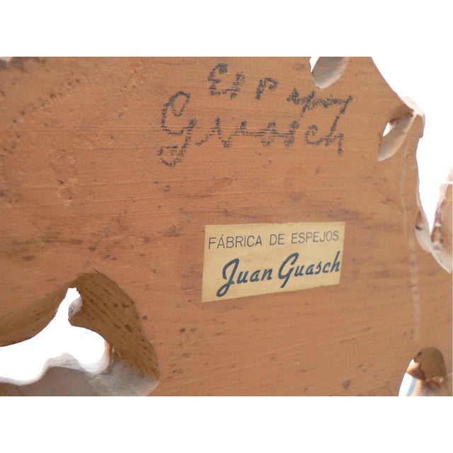 Mid-Century Rococo Mirror, 1950s For Sale - Image 6 of 14