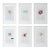 Set of 6 - Organic Modern Minimalist Flower Studies | Botanical Paintings | Herbarium Wall Art | Unframed For Sale