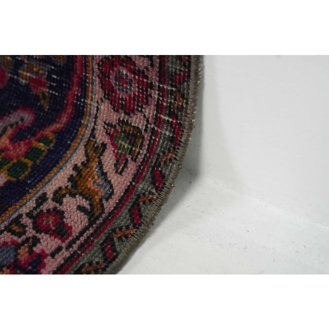 Persian 1970s Vintage Persian Handmade Wool 10x13 Red Area Rug For Sale - Image 3 of 11