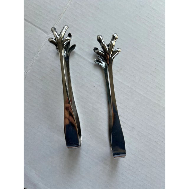 1940s Vintage Reed & Barton Silver-Plate Claw Tongs For Sale - Image 5 of 8