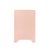 Matthew Izzo Home Helena Pink Textured Linen Two Drawer Side Table For Sale In New York - Image 6 of 8