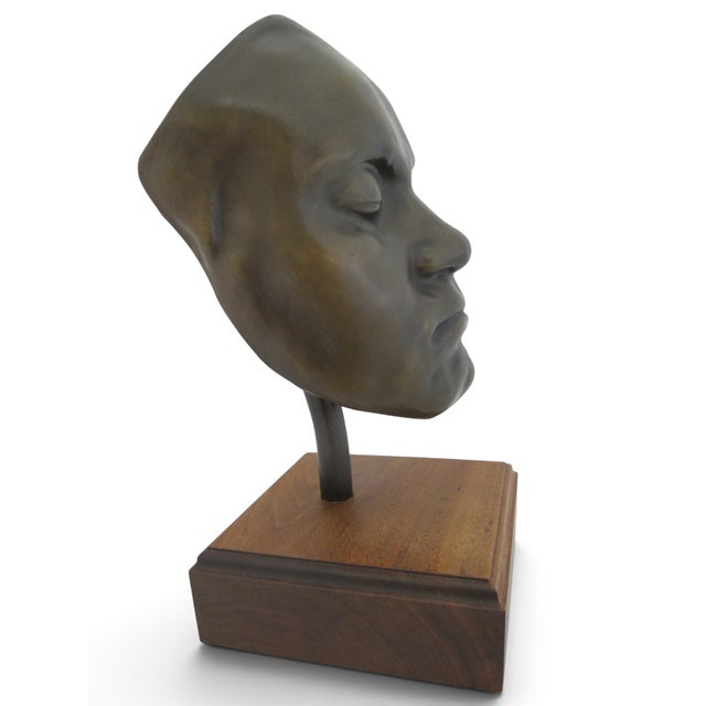 Ludwig Van Beethoven Bronze Franz Klein Life Mask Replica Cast Sculpture For Sale - Image 4 of 12