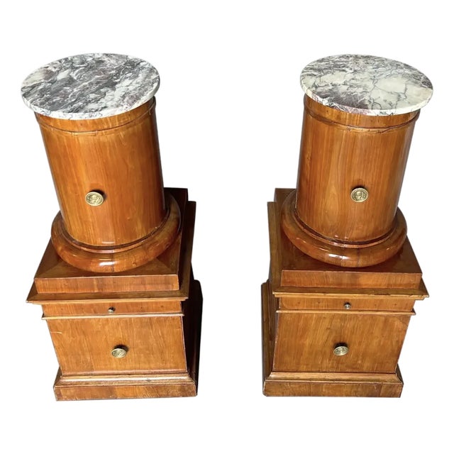 Great Pair of 19th Century Biedermeier Somnos For Sale