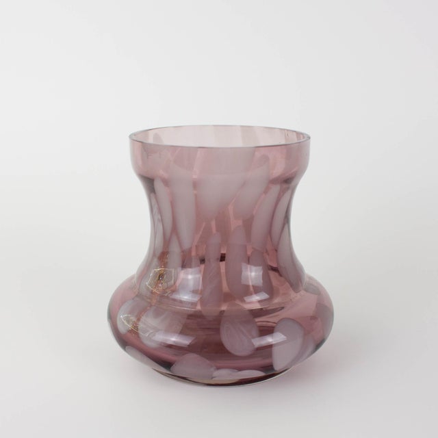 1960s Vintage Portuguese Amethyst Art Glass Vase, 1960s For Sale - Image 5 of 16