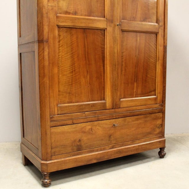 Italian Wardrobe in Walnut For Sale - Image 12 of 14