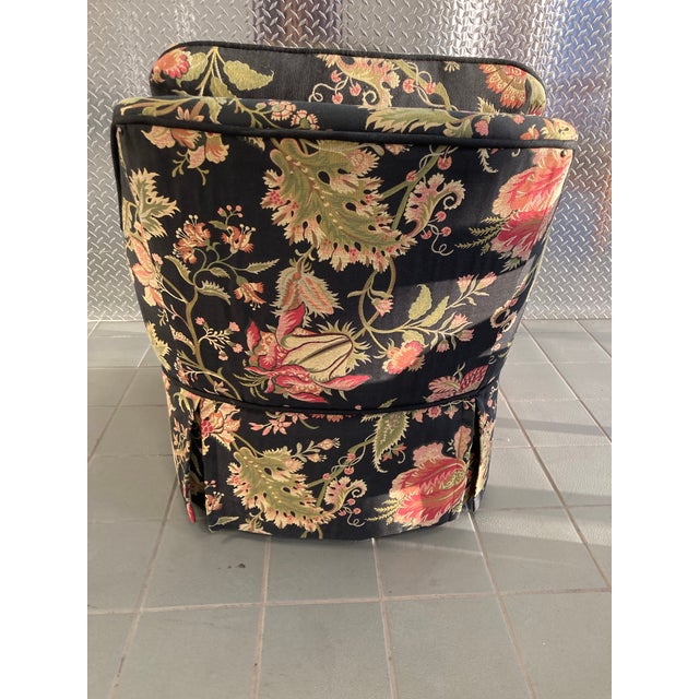 Mid-20th Century Cottage Core Floral Club Chair For Sale - Image 4 of 6