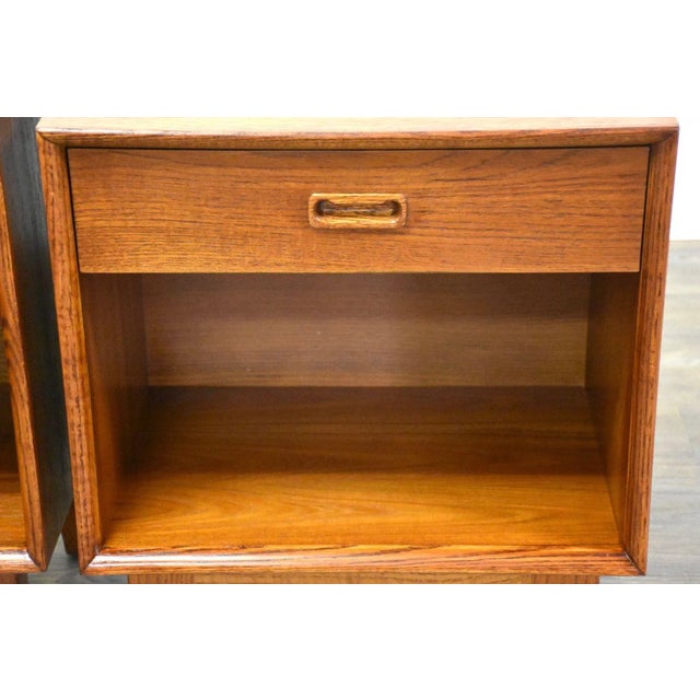 Teak Nightstands - a Pair For Sale - Image 10 of 10