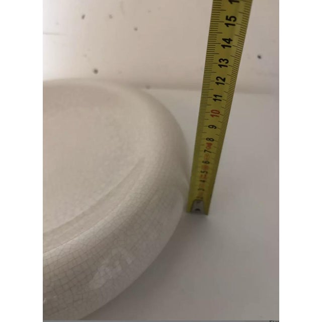 Ceramic Cracked Ceramic Tray or Trinket Dish, 1980 For Sale - Image 7 of 8