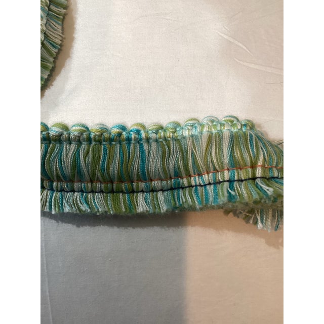 Samuel & Sons Blue, Green & White Trim- 2 Yards For Sale In New York - Image 6 of 6