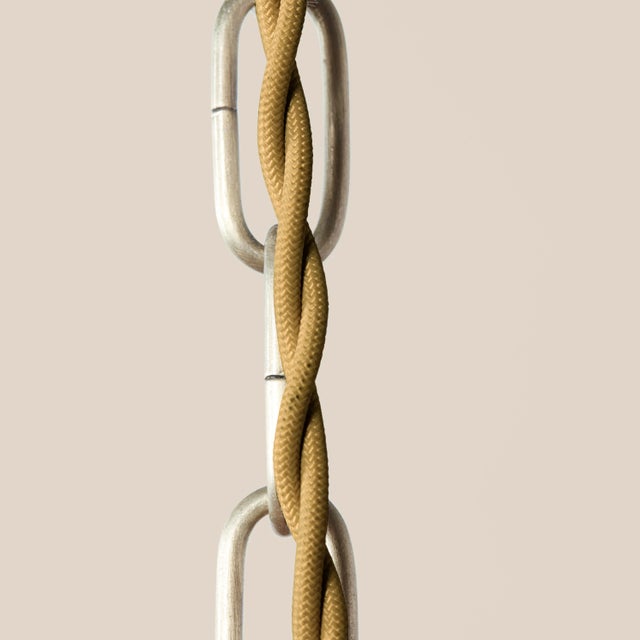 Contemporary Vintage Inspired Augusta Pendant in Woven Rattan For Sale - Image 3 of 5