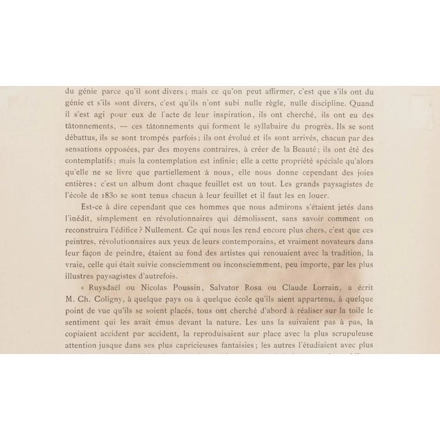 La Sablière is an original drawing in etching technique on paper glued on ivory-colored cardboard, realized after Jean-...