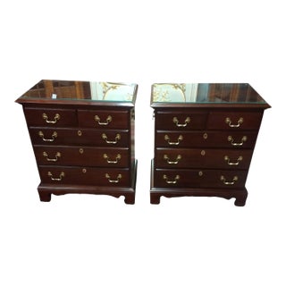 Vintage Nightstands, Mahogany Bedside Chests, Lexington Furniture, the Pair For Sale