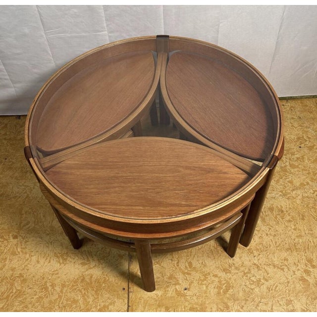 Mid-Century Vintage Teak Trinity Coffee Table from Nathan, 1960s, Set of 4 For Sale - Image 9 of 11