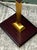Late 20th Century Vintage Deco Zebra Wood and Brass Floor Lamp For Sale - Image 5 of 12