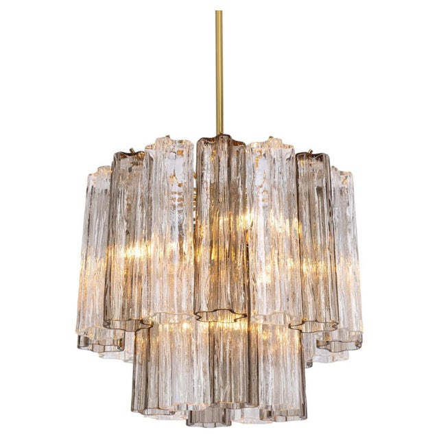Large Murano Glass Tronchi Chandelier by Venini for Kalmar, Austria, 1960s For Sale - Image 17 of 17