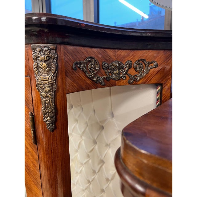 Wood English Style Display Cabinet with Shelves, 1960s For Sale - Image 7 of 10