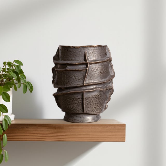 Fossil Ridge Vase Large For Sale - Image 10 of 11