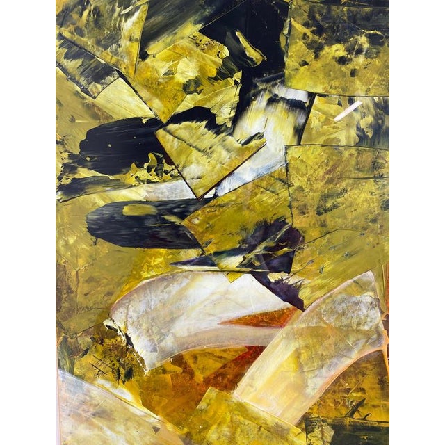 Juraj Huliak, Golden Waves Modern Abstraction, 2022, Acrylic For Sale - Image 4 of 9