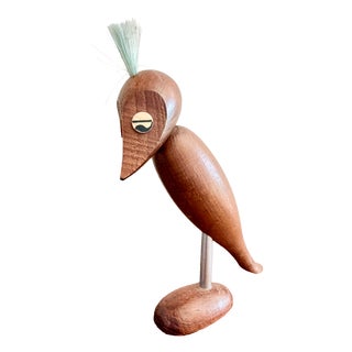 Bird Corkscrew and Bottle Opener in Teak attributed to Arne Basse, 1960s For Sale