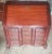 Chippendale Maddox Refinished Red Mahogany Block / Slant Front Secretary Desk With Key For Sale - Image 3 of 12