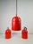 Vintage Uni Pendant Lamps by Vagn Dyring for Nordisk Solar, 1970s, Set of 3 For Sale - Image 4 of 14