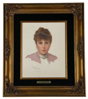 Late 19th Century Vintage "Portrait of a Young Woman" Painting by James Hayllar