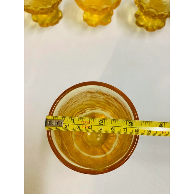 Mid 20th Century Vintage Franciscan Canary-Yellow Brutalist Glasses- 19 Pieces For Sale - Image 5 of 13